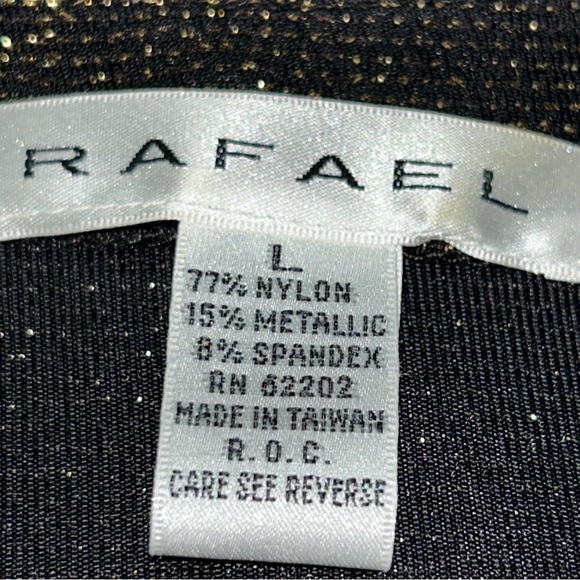 Chic Black Glitter Women's Top‎ and Jacket - Picture 10 of 11